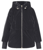 AX ARMANI D Giubbotto blouson con cappuccio nero
