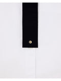 AX ARMANI D Camicia basic con finta cravatta bianco