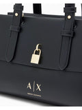 AX ARMANI D Borsa con lucchetto nero