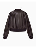 AX ARMANI D Bomber in ecopelle MORO