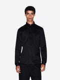 AX ARMANI U Camicia in satin di cotone slim fit nero