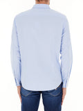 AX ARMANI U Camicia in puro cotone celeste