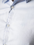 AX ARMANI U Camicia in puro cotone celeste