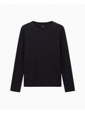 AX ARMANI U T-shirt in cotone manica lunga nero