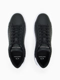 AX ARMANI U Sneakers loghi NERO/B.CO
