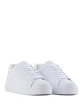 AX ARMANI U Sneakers basic in pelle bianco