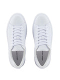 AX ARMANI U Sneakers basic in pelle bianco