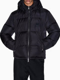 AX ARMANI U Piumino con cappuccio nero