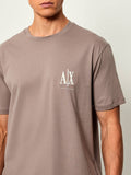 AX ARMANI U T-shirt in puro cotone tortora