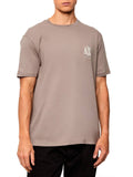 AX ARMANI U T-shirt in puro cotone tortora