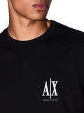 AX ARMANI U T-shirt in puro cotone nero