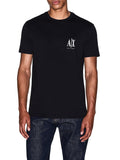 AX ARMANI U T-shirt in puro cotone nero