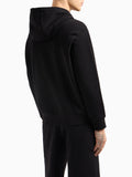 AX ARMANI U Felpa con zip e cappuccio nero