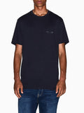 AX ARMANI U T-shirt con scritta laterale BLU SCURO