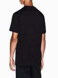 AX ARMANI U T-shirt con scritta laterale nero