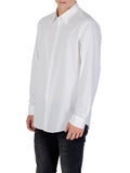 AX ARMANI U Camicia in cotone jacquard essential bianco