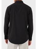 AX ARMANI U Camicia in cotone jacquard essential nero