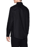 AX ARMANI U Camicia in cotone jacquard essential nero