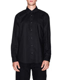 AX ARMANI U Camicia in cotone jacquard essential nero