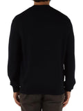 AX ARMANI U Maglioncino girocollo basic in msto lana BLU SCURO