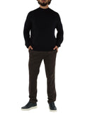 AX ARMANI U Maglioncino girocollo basic in msto lana BLU SCURO