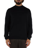 AX ARMANI U Maglioncino girocollo basic in msto lana BLU SCURO