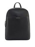 AX ARMANI U Zaino in ecopelle con zip e tasca frontale nero
