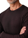 AX ARMANI U Pullover in viscosa lavorata LIQUIRIZIA