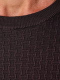 AX ARMANI U Pullover in viscosa lavorata LIQUIRIZIA