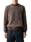 AX ARMANI U Pullover logato tabacco