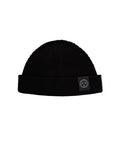 AX ARMANI U Cappellino zuccotto beanie patch logo nero