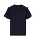 AX ARMANI U T-shirt basic piccolo logo BLU SCURO