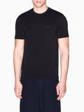 AX ARMANI U T-shirt basic piccolo logo nero
