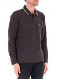AX ARMANI U Polo manica lunga con profili contrasto LIQUIRIZIA