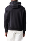 AX ARMANI U Felpa cappuccio maxi logo BLU SCURO