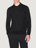 AX ARMANI U Polo in maglia manica lunga LIQUIRIZIA