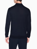 AX ARMANI U Polo in maglia manica lunga BLU SCURO
