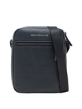 AX ARMANI U pochette a tracolla con loro in rilievo nero