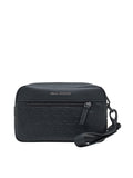 AX ARMANI U Pochette a mano loghi nero