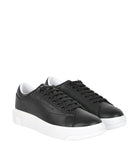 AX ARMANI U Sneakers in pelle suola alta nero