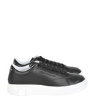 AX ARMANI U Sneakers in pelle suola alta nero