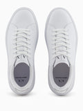 AX ARMANI U Sneakers in pelle suola alta bianco