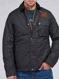 BARBOUR INTERNATIONAL Giacca in cotone cerato workers wax nero