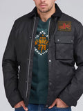 BARBOUR INTERNATIONAL Giacca in cotone cerato workers wax nero