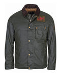 BARBOUR INTERNATIONAL Giacca in cotone cerato workers wax VERDE MILITARE