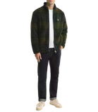 BARBOUR U Giacca teddy tartan fleece zip TARTAN