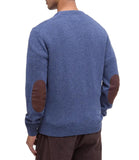 BARBOUR U Maglioncino girocollo essential patch INDIGO