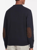 BARBOUR U Maglioncino girocollo essential patch NAVY