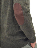 BARBOUR U Cardigan essential con zip e bottoni verde