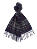 BARBOUR U Sciarpa new check BLU/ROSSO
